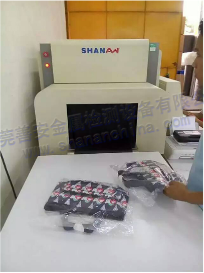 海外檢品公司引進(jìn)我司SA-9010HDx光異物檢測機